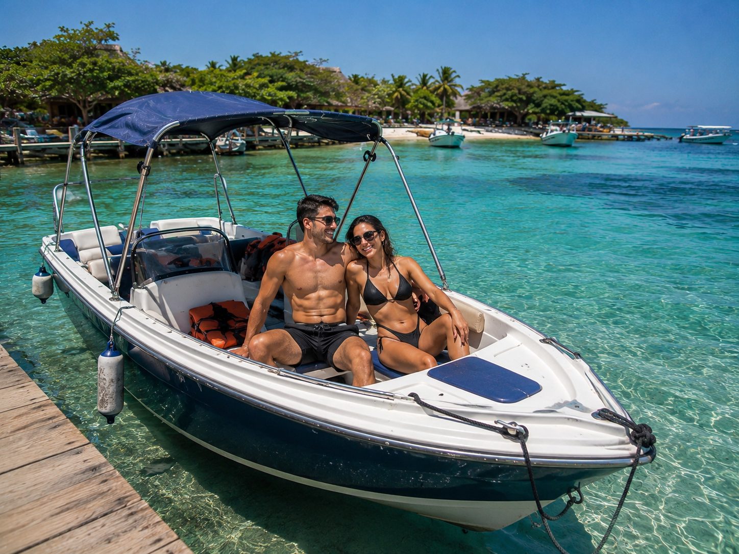 Boat tour Rosario Islands Cartagena